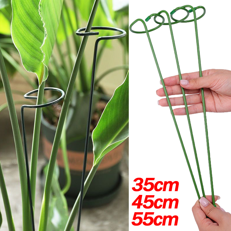 Florist Supp - 1-10pcs Metal Single Stem Plant Shrub