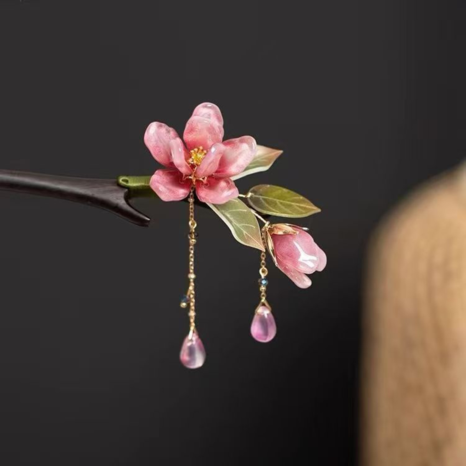 Floral Hair Stick Chinese Styl - đánh giá và giá Florist Supplies