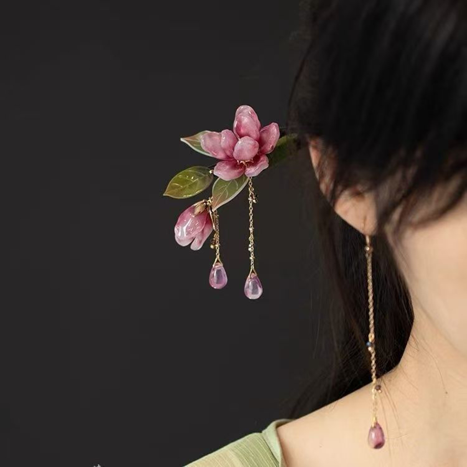 Floral Hair Stick Chinese Styl - đánh giá và giá Florist Supplies