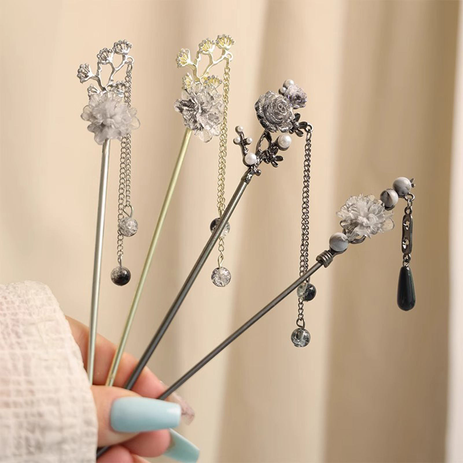 Elegant Flower Hair Sticks For - đánh giá và giá Florist Supplies