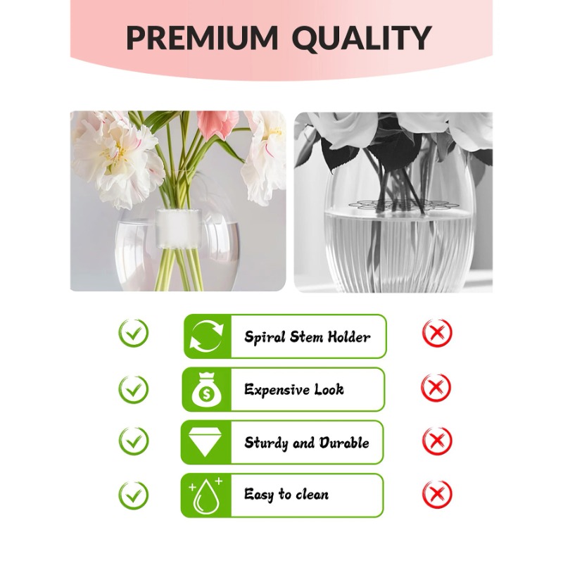 Spiral Stem Holder Sturdy Clea - đánh giá và giá Florist Supp