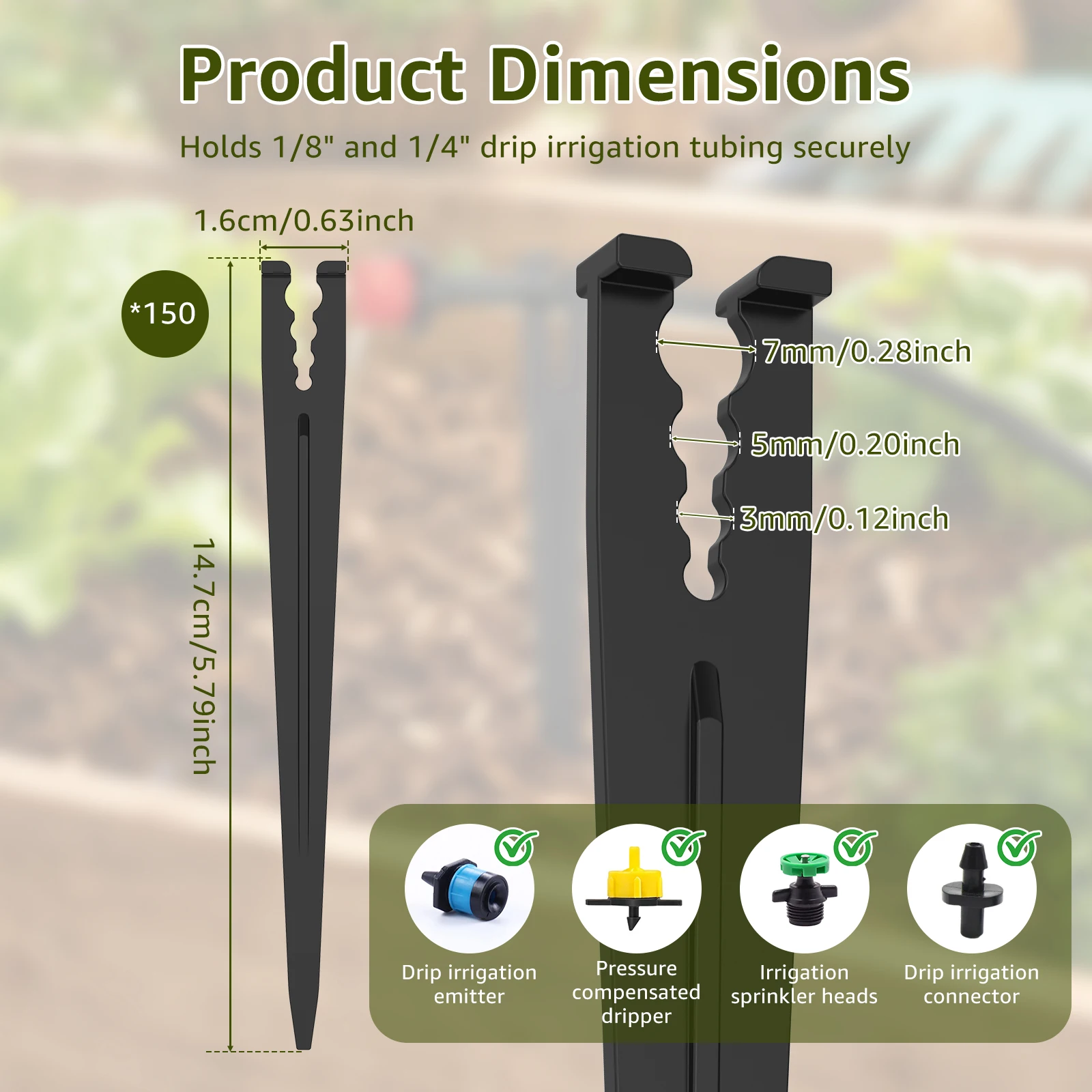 1/4 Drip Irrigation Stakes 5.7 - đánh giá và giá Florist Supp