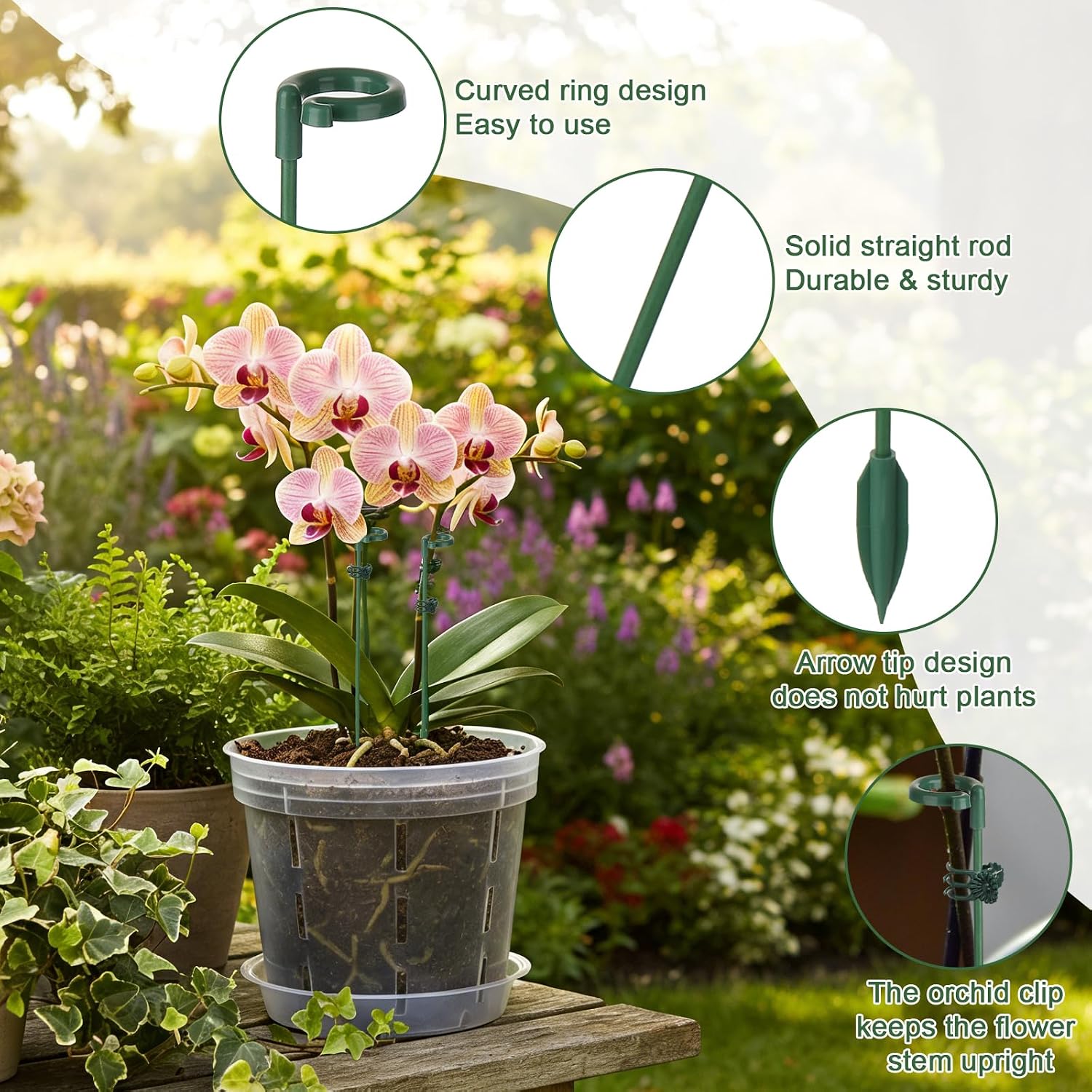 5/10pcs Plant Support Stakes P - đánh giá và giá Florist Supp